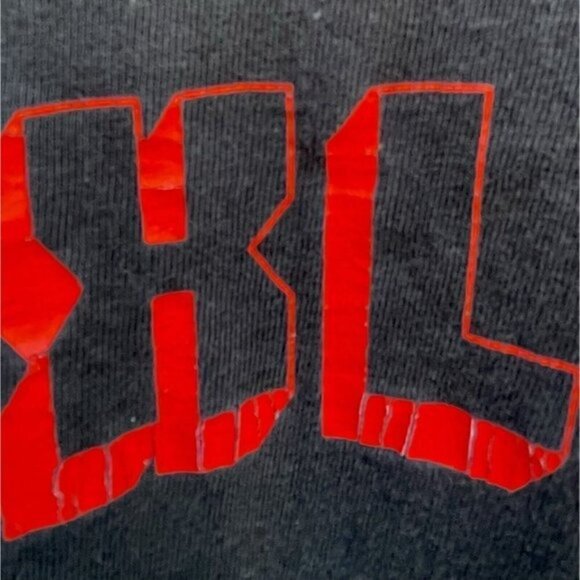 XLARGE Long Sleeve Black Pullover Red Graphic Men’s XL Sights Human Eyes - Picture 8 of 8